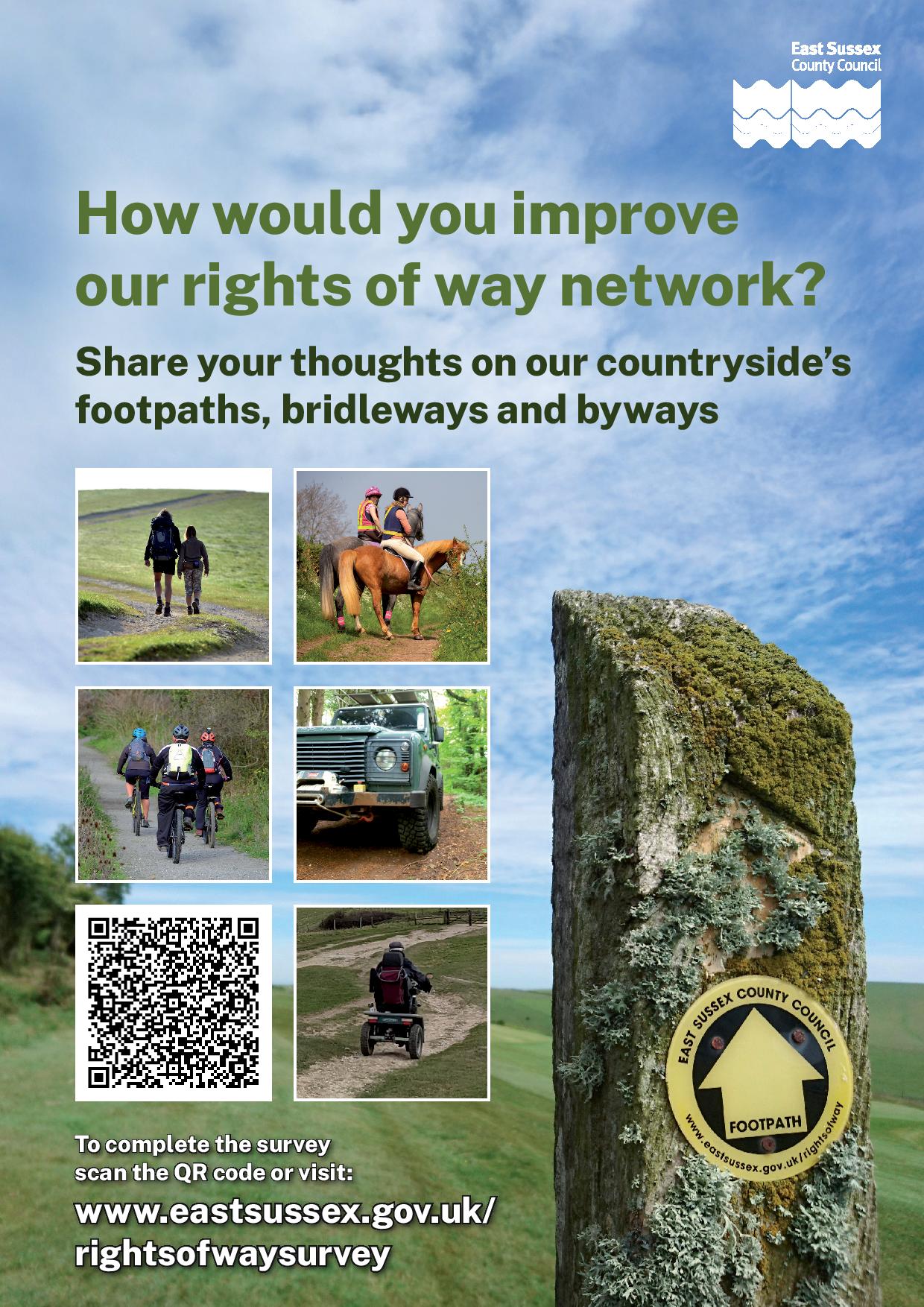 Views Sought - East Sussex Rights of Way Access Plan